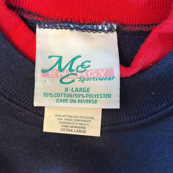 MC Energy Sportswear, womens navy and red design, polyester & cotton, sizeXL $38 - Picture 3 of 6